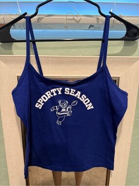 wild fable Royal Blue Graphic Tank